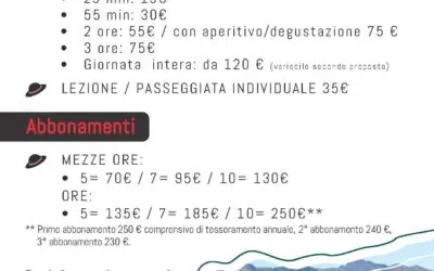 Le nostre nuove tariffe