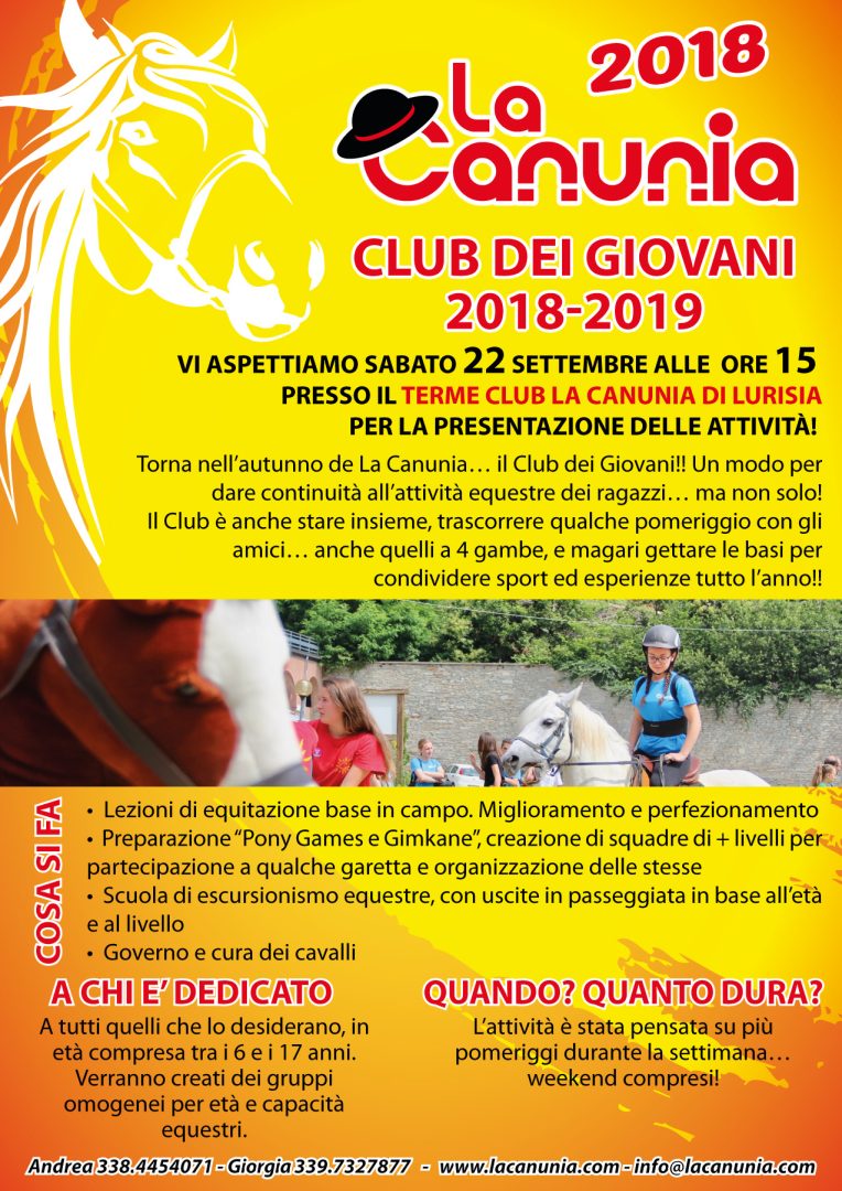 [:it]Club dei Giovani La Canunia…per un autunno in sella![:]